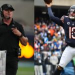 Jon Gruden and Caleb Williams