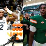 Travis Hunter (L), Cam Ward (R)