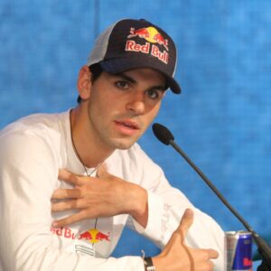 Formula1 Toro Rosso race driver Jaime Alguersuari in his presentation in Colet Museum in Barcelona