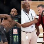 Demetrious Johnson (L), Conor McGregor (R)