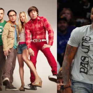 Big Bang Theory Cast (L) and Dwight Howard (R)