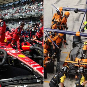 Ferrari(L), McLaren(R)