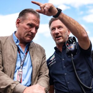 FORMULA 1 - Grand Prix of Austria, Red Bull Ring. Image shows Jos Verstappen and team principal Christian Horner (Red Bull Racing)