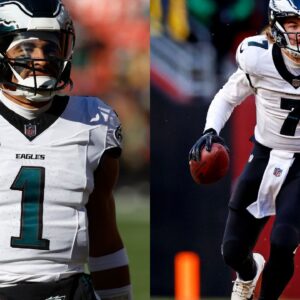 Jalen Hurts and Kenny Pickett