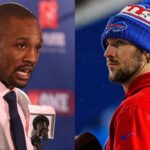 NFL pundit and former CB Domonique Foxworth, Buffalo Bills QB Josh Allen - USA Today