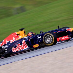SPIELBERG,AUSTRIA,29.JUN.24 - MOTORSPORTS, FORMULA 1 - Grand Prix of Austria, legends parade warm up, Red Bull Ring. Image shows Patrick Friesacher (RB8)