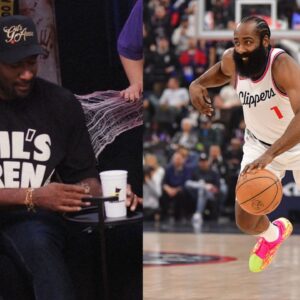 Gilbert Arenas (L) and James Harden (R)