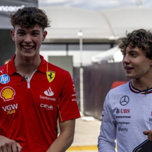 Andrea Kimi Antonelli and Oliver Bearman at the Formula 1 United States of America Grand Prix 2024