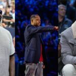 Shaquille O'Neal (L), Allen Iverson (C), Tracy McGrady (R)