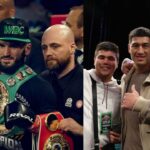Artur Beterbiev (L), Dmitry Bivol (R)