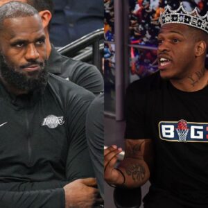 LeBron James(L) and Rashad McCants(R)