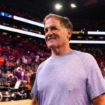 Dallas Mavericks owner Mark Cuban in attendance against the Phoenix Suns at half time of the game at Footprint Center
