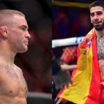 Dustin Poirier (L), Ilia Topuria (R)