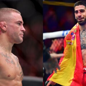 Dustin Poirier (L), Ilia Topuria (R)