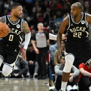 Damian Lillard (L) and Khris Middleton (R)
