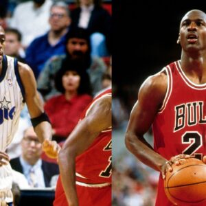 Penny Hardaway (L) and Michael Jordan (R)