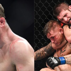 Michael Bisping (L), Khabib Nurmagomedov (R)