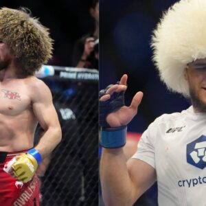 Merab Dvalishvili (L), Umar Nurmagomedov (R)