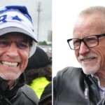 (L-R) Former NASCAR drivers Kyle Petty and Mark Martin