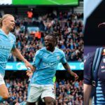 Erling Haaland, Jeremy Doku (L), and Max Verstappen (R)