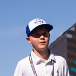 Keelan Harvick, son of NASCAR Cup Series driver Kevin Harvick (4) during the Championship Race at Phoenix Raceway.