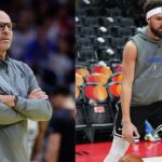 Jason Kidd (L) and Klay Thompson (R)