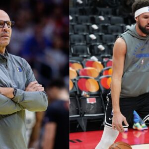 Jason Kidd (L) and Klay Thompson (R)