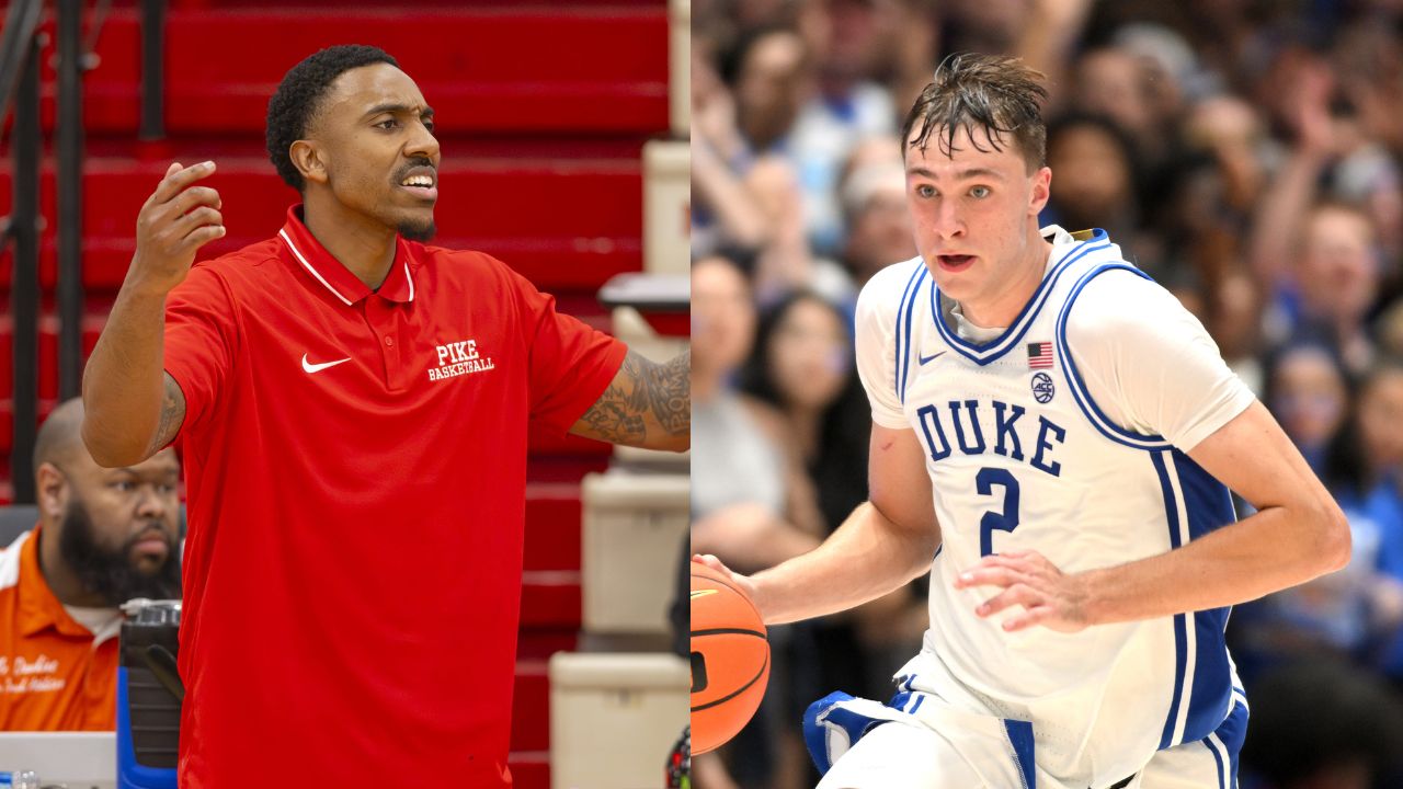 Jeff Teague and Cooper Flagg.