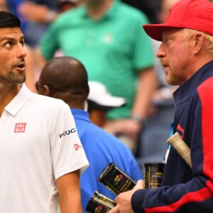 Novak Djokovic and Boris Becker
