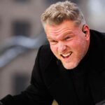 Pat McAfee hosts the ESPN College GameDay show before the first round of the College Football Playoff between Notre Dame and Indiana on Friday,