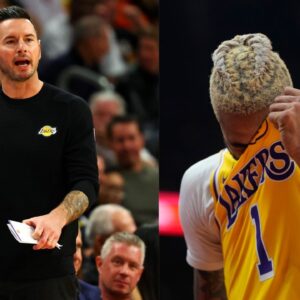 JJ Redick (L) and D'Angelo Russell (R)