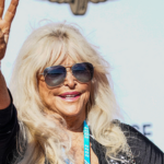 Miss Hurst Golden Shifter, Linda Vaughn makes an appearance on the red carpet during the 106th running of the Indianapolis 500 at Indianapolis Motor Speedway. Finals 12