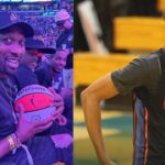 Gilbert Arenas (L) and Alijah Arenas (R)