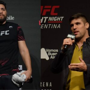 Nick Diaz (L), Vicente Luque (R)