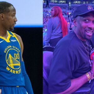 Jonathan Kuminga (L) and Gilbert Arenas (R)