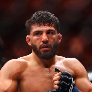 Arman Tsarukyan during UFC 300 at T-Mobile Arena.