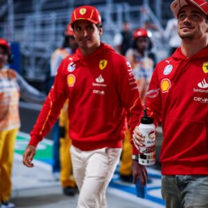 55 Carlos Sainz (ESP, Scuderia Ferrari HP), 16 Charles Leclerc (MCO, Scuderia Ferrari HP), F1 Grand Prix of Qatar at Lusail International Circuit on December 1, 2024 in Doha, Qatar.