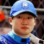LAS VEGAS, NV - NOVEMBER 23: Yuki Tsunoda (22) of Japan, Visa Cash App RB Formula One Team, RB Honda RBPT looks on from the grid prior to the Formula 1 Heineken Silver Las Vegas Grand Prix on the Las Vegas Strip Circuit on November 23, 2024 in Las Vegas, Nevada.
