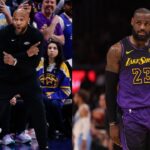 Darvin Ham (L) and LeBron James (R)