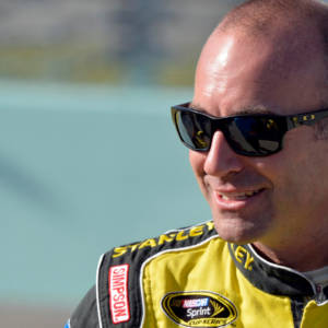 NASCAR Sprint Cup Series driver Marcos Ambrose prior to the Ford EcoBoost 400 at Homestead-Miami Speedway.