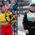 Joey Logano (L) and Brad Keselowski (R)