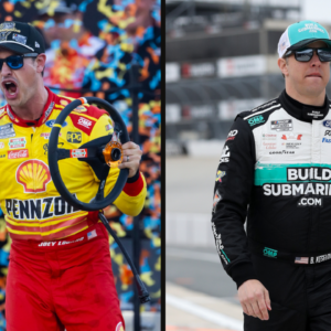 Joey Logano (L) and Brad Keselowski (R)