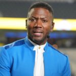 Nov 25, 2024; Inglewood, California, USA; Ryan Clark on the ESPN Monday Night Football Countdown set before the game between the Baltimore Ravens and the Los Angeles Chargers at SoFi Stadium.