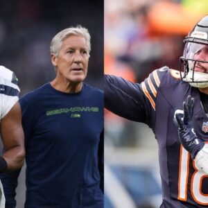 Russell Wilson, Pete Carroll, Caleb Williams