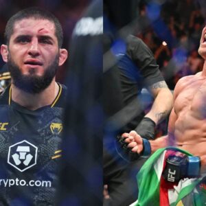 Islam Makhachev (L), Dricus Du Plessis (R)