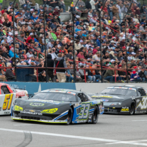 Racers make their way around the track during the 57th SnowBall Derby Sunday, Dec. 8, 2024 at Five Flags Speedway.
