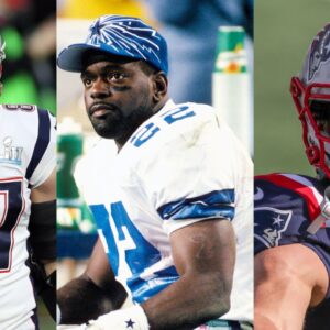 Rob Gronkowski, Emmitt Smith, and Julian Edelman