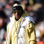 Colorado Buffaloes head coach Deion Sanders before the game against the Oklahoma State Cowboys at Folsom Field.