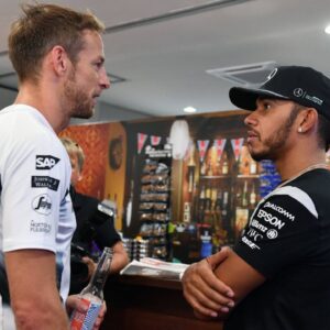 Jenson Button(L), Lewis Hamilton(R)