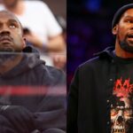 Kanye West (L) and Kevin Durant (R)